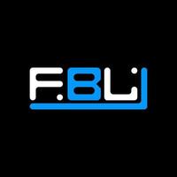 FBL letter logo creative design with vector graphic, FBL simple and modern logo.