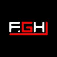 fgh letra logo creativo diseño con vector gráfico, fgh sencillo y moderno logo.
