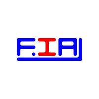 FIA letter logo creative design with vector graphic, FIA simple and modern logo.