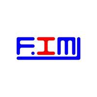 FIM letter logo creative design with vector graphic, FIM simple and modern logo.