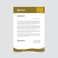 Professional letterhead template design vector illustration