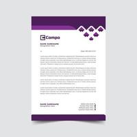 Professional letterhead template design vector illustration