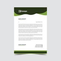 Professional letterhead template design vector illustration