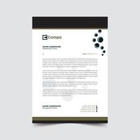 Professional letterhead template design vector illustration