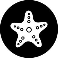 icono de vector de estrella de mar