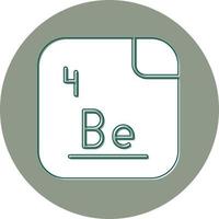 Beryllium Vector Icon