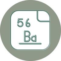 Barium Vector Icon