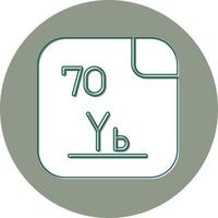 Ytterbium Vector Icon