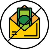 No Envelope Vector Icon