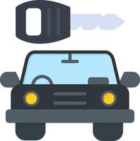 Rental Car Vector Icon