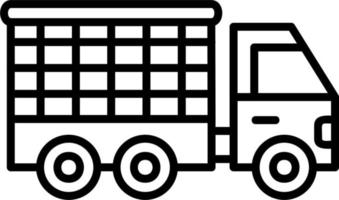 Cage Truck Vector Icon