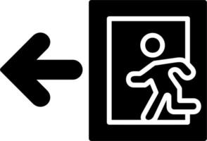 Emergency Exit Sign Vector Icon