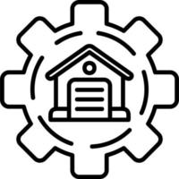 Warehouse Vector Icon