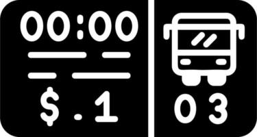 Bus Ticket Vector Icon