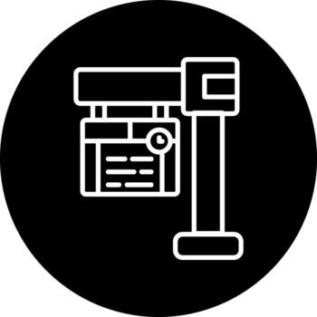 icono de vector de horario