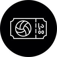 icono de vector de pelota de voleibol