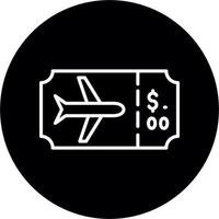 Plane Ticket Vector Icon