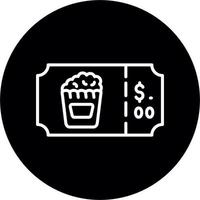 Popcorn Ticket Vector Icon