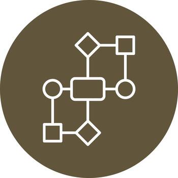 icono de vector de algoritmo