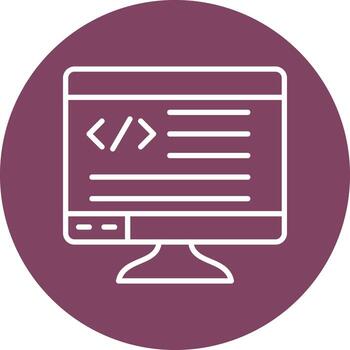 icono de vector de programación