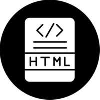 icono de vector html