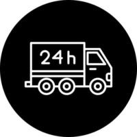 24Hours Delivery Vector Icon
