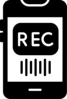 icono de vector de grabadora