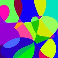 square design template with fluid colorful abstract vector