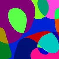 square design template with fluid colorful abstract vector