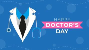 Doctors day banner vector