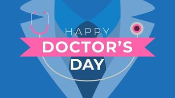 Doctors day banner vector