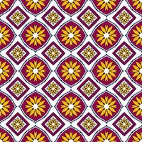 étnico ikat patrones geométrico nativo tribal boho motivo azteca textil tela alfombra mandalas africano americano India flor foto