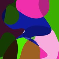 square design template with fluid colorful abstract vector
