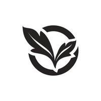 ecology icon glyph solid black vector