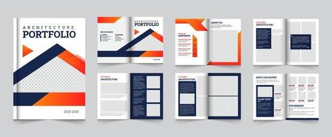 Architecture portfolio or portfolio Brochure layout template design vector