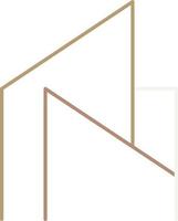 Modern Architecture Logo Outline Vector Illustration