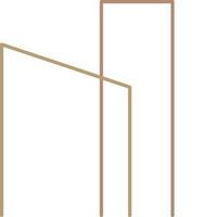 Modern Architecture Logo Outline Vector Illustration