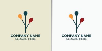 tree and consult logo vector, communication logo template vector