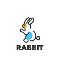 Rabbit logo simple vector