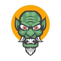Old devil green vector