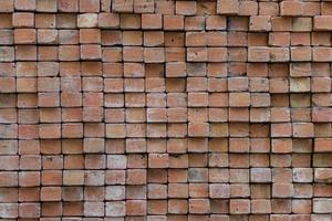 Construction brick wall background Made up as designed to make the brick wall look beautiful and strong, and the brick wall has space for advertising messages. copy space for inserting text photo