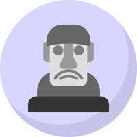 diseño de icono de vector moai