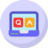 QA Vector Icon Design