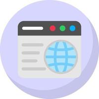 Web Browser Vector Icon Design