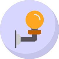 Wall Lamp Vector Icon Design