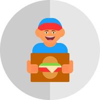 Delivery Man Vector Icon Design