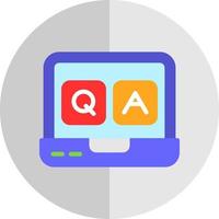 QA Vector Icon Design