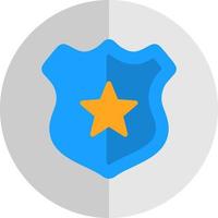 Police Badge Vector Icon Design