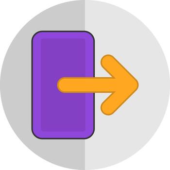 diseño de icono de vector de salida