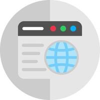 Web Browser Vector Icon Design